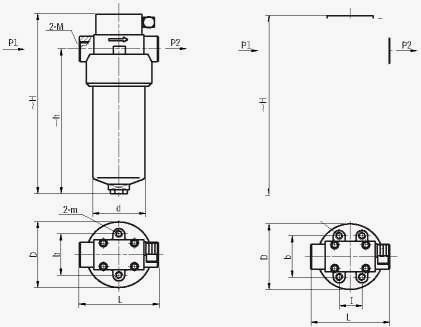 ZU-H、QU-H系列壓力管路過濾器管路連接