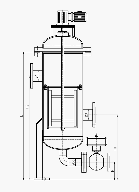 刷式自清洗过滤器技术参数图